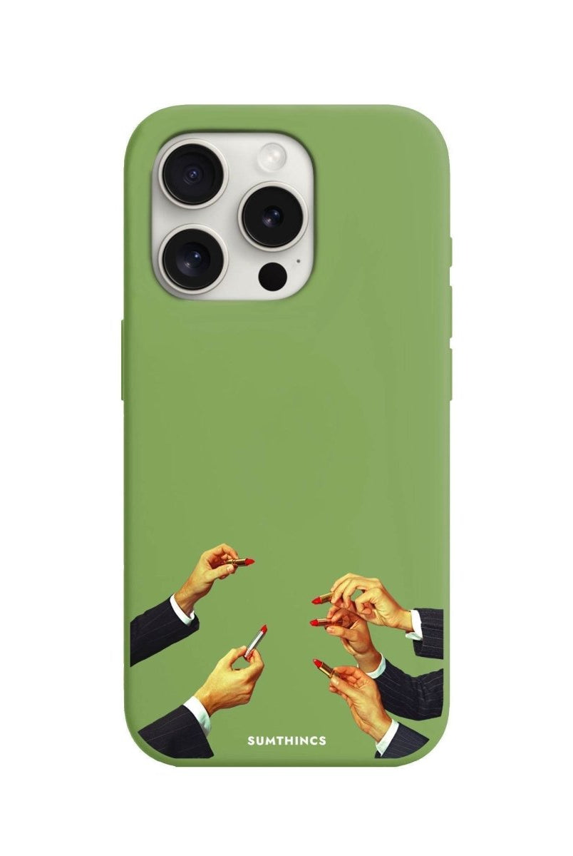 iPhone 7 Plus/8 Plus Lipstick Premium Telefon Kılıfı Fıstık Yeşili - SUMTHINCS