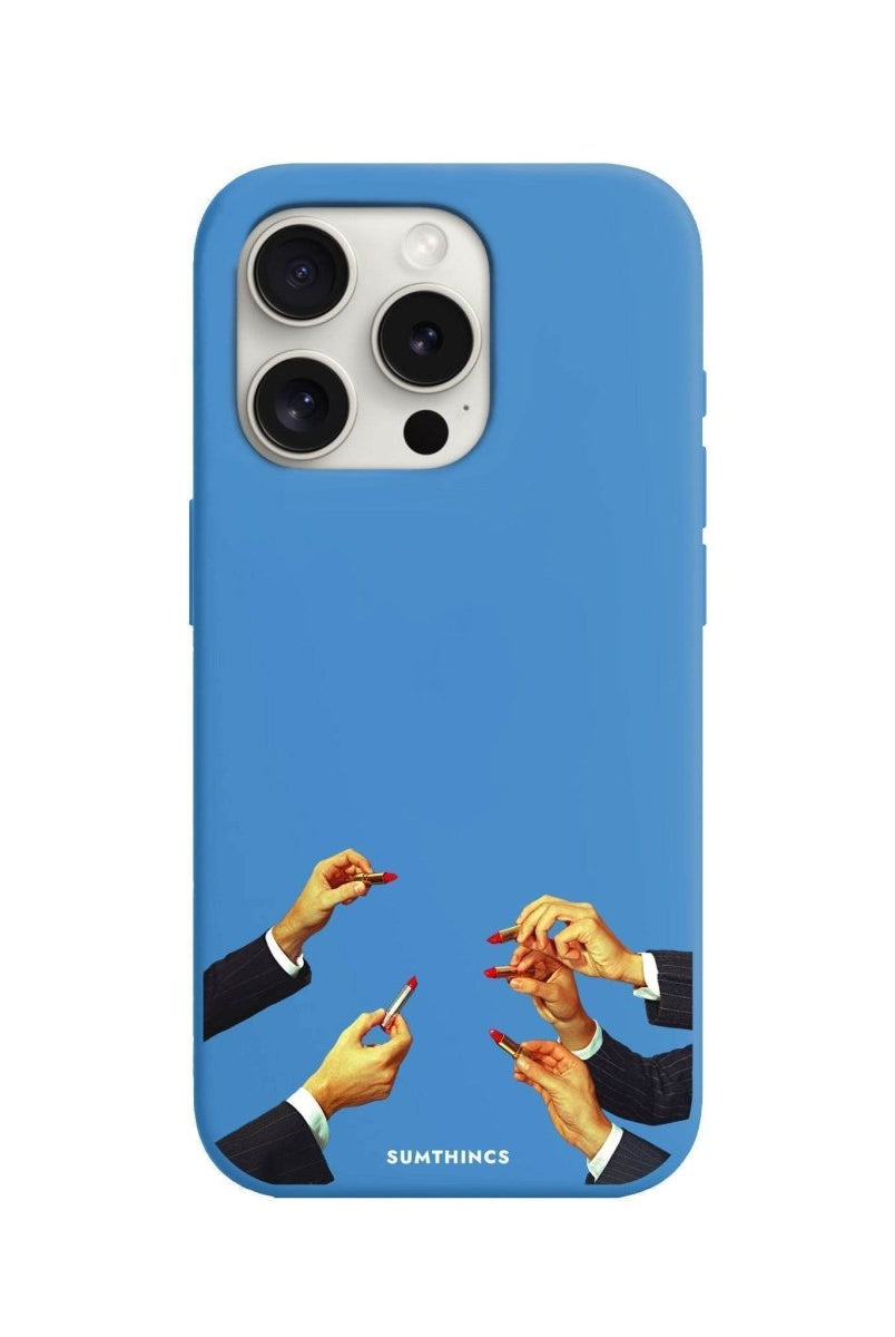 iPhone 7 Plus/8 Plus Lipstick Premium Telefon Kılıfı Mavi - SUMTHINCS