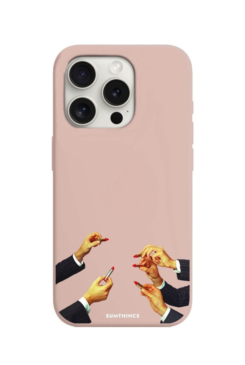 iPhone 7 Plus/8 Plus Lipstick Premium Telefon Kılıfı Bej - SUMTHINCS