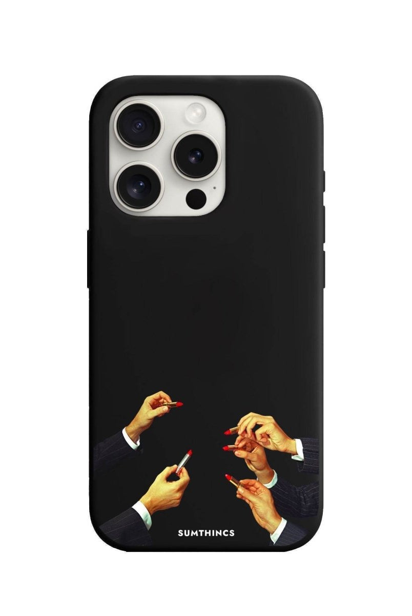 iPhone 7 Plus/8 Plus Lipstick Premium Telefon Kılıfı Siyah - SUMTHINCS