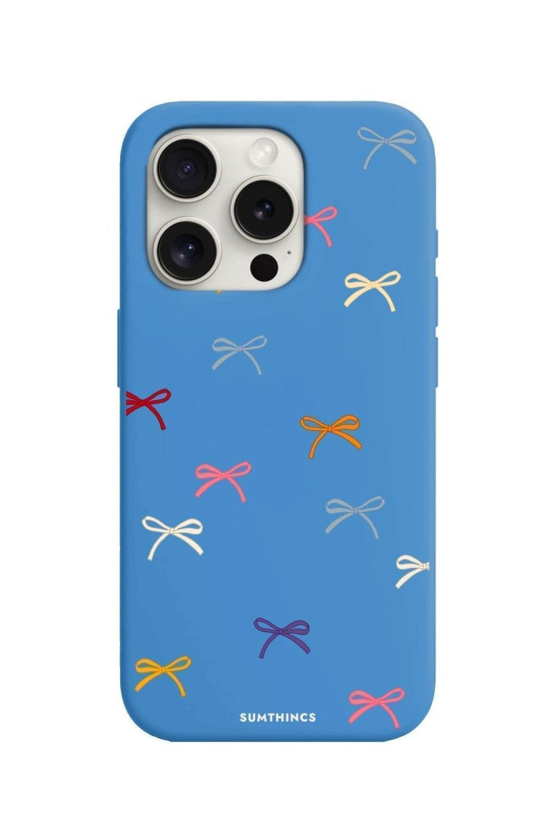 iPhone 7 Plus/8 Plus Little Bows Premium Telefon Kılıfı Mavi - SUMTHINCS