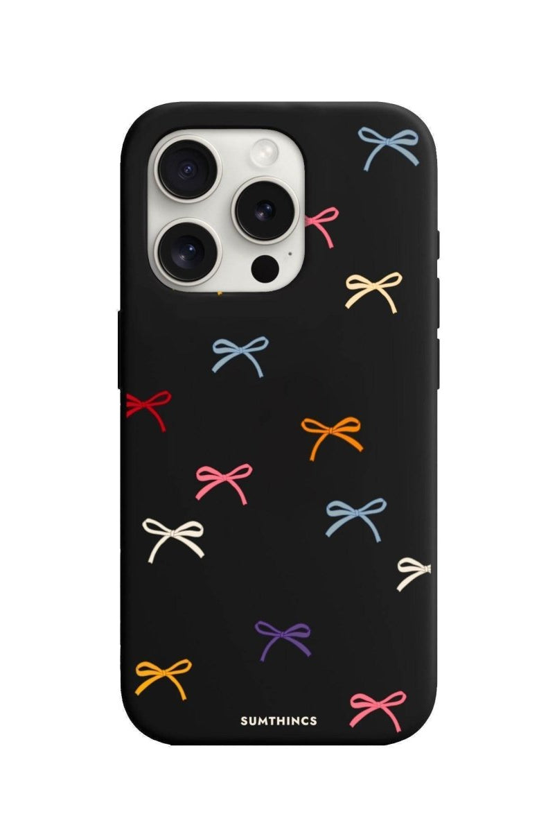 iPhone 7 Plus/8 Plus Little Bows Premium Telefon Kılıfı Siyah - SUMTHINCS