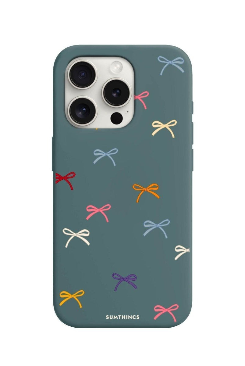 iPhone 7 Plus/8 Plus Little Bows Premium Telefon Kılıfı Kaktüs Yeşili - SUMTHINCS