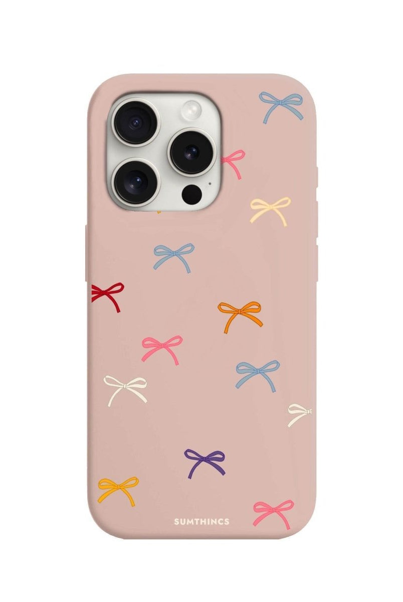 iPhone 7 Plus/8 Plus Little Bows Premium Telefon Kılıfı Bej - SUMTHINCS