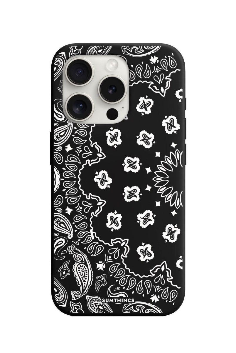 iPhone 7 Plus/8 Plus Paisley Premium Telefon Kılıfı Siyah - SUMTHINCS