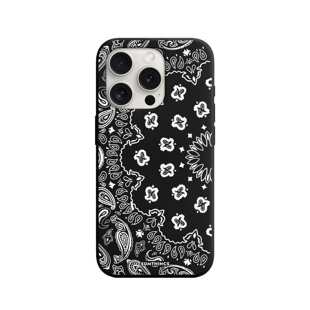 iPhone 7 Plus/8 Plus Paisley Premium Telefon Kılıfı Siyah - SUMTHINCS