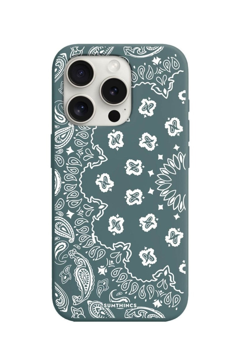 iPhone 7 Plus/8 Plus Paisley Premium Telefon Kılıfı Kaktüs Yeşili - SUMTHINCS