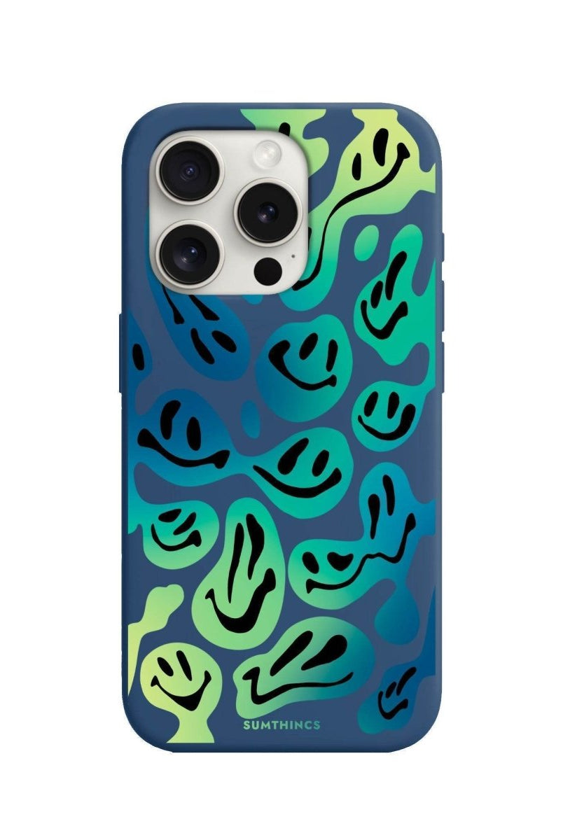 iPhone 7 Plus/8 Plus Smiley Premium Telefon Kılıfı Pasifik Mavi - SUMTHINCS