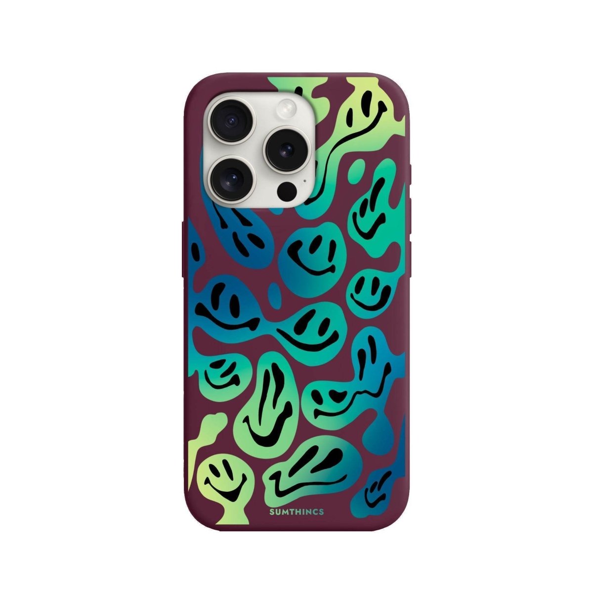 iPhone 7 Plus/8 Plus Smiley Premium Telefon Kılıfı Bordo - SUMTHINCS