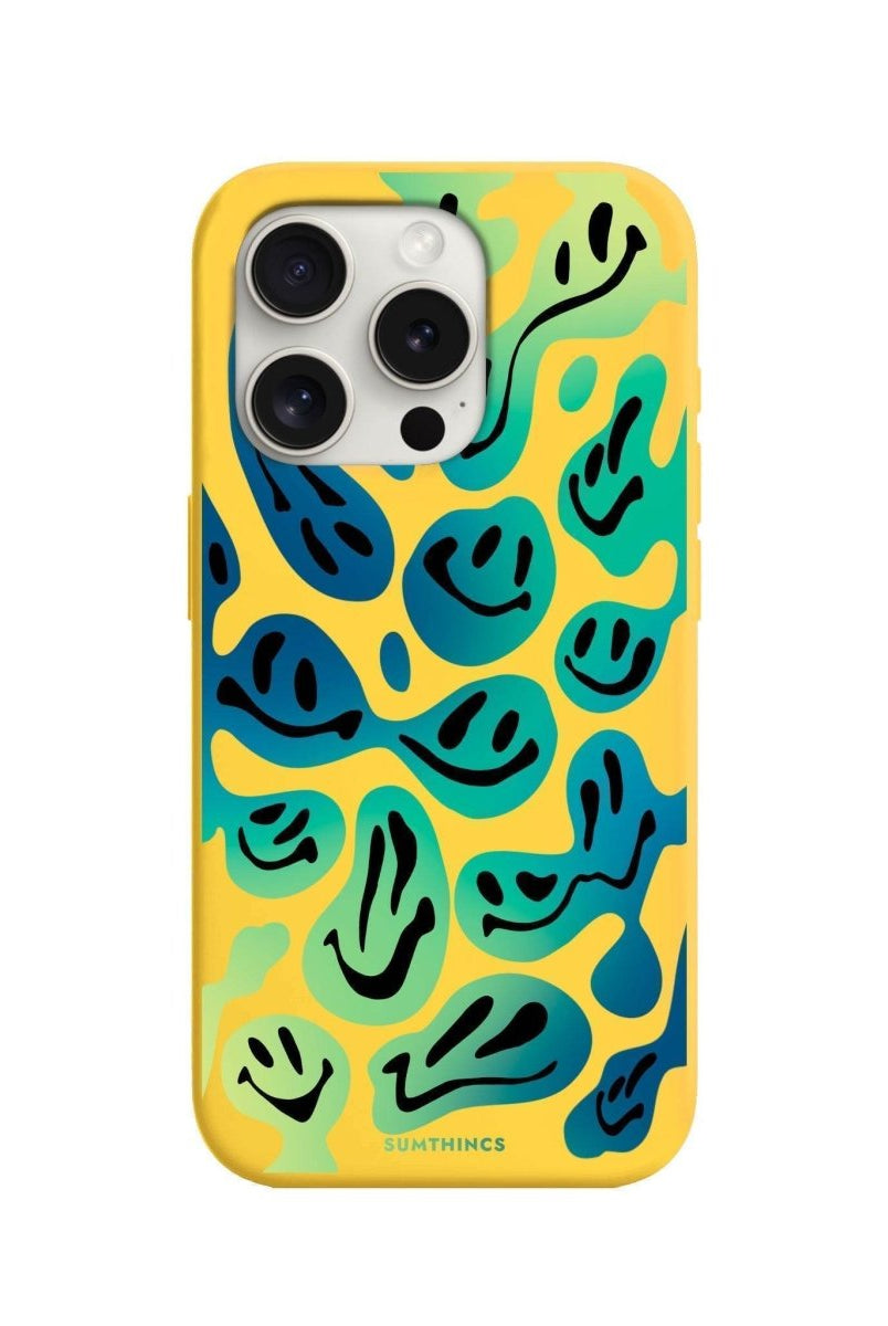 iPhone 7 Plus/8 Plus Smiley Premium Telefon Kılıfı Sarı - SUMTHINCS