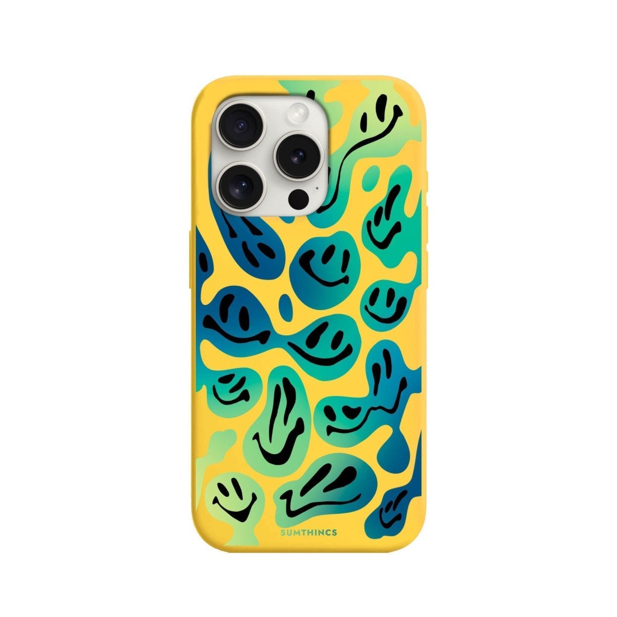 iPhone 7 Plus/8 Plus Smiley Premium Telefon Kılıfı Sarı - SUMTHINCS