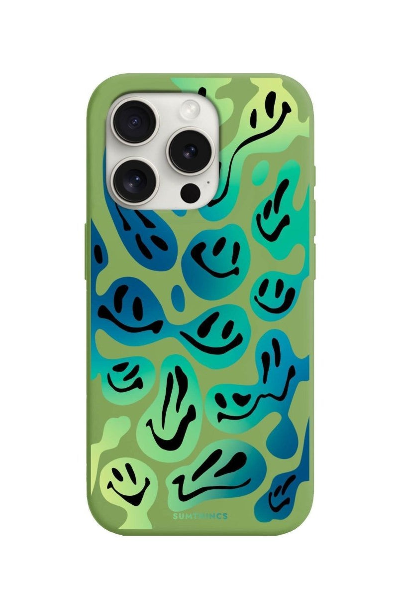 iPhone 7 Plus/8 Plus Smiley Premium Telefon Kılıfı Fıstık Yeşili - SUMTHINCS