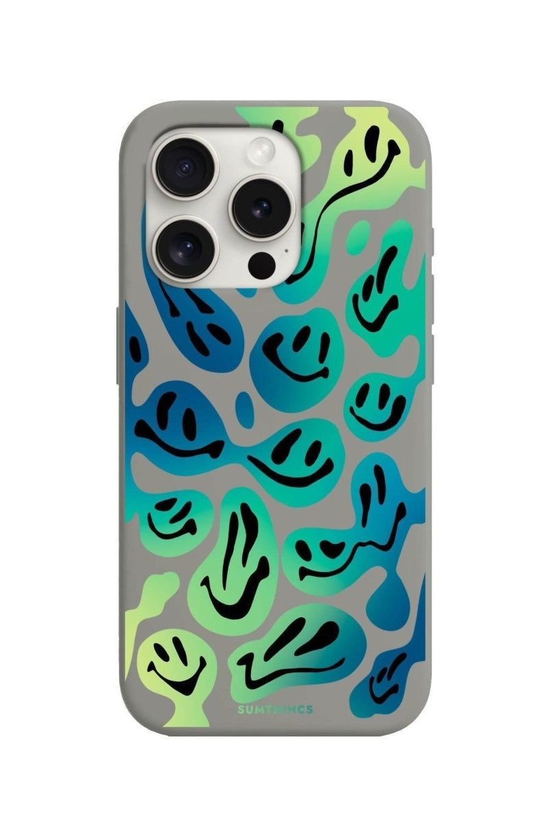 iPhone 7 Plus/8 Plus Smiley Premium Telefon Kılıfı Gri - SUMTHINCS