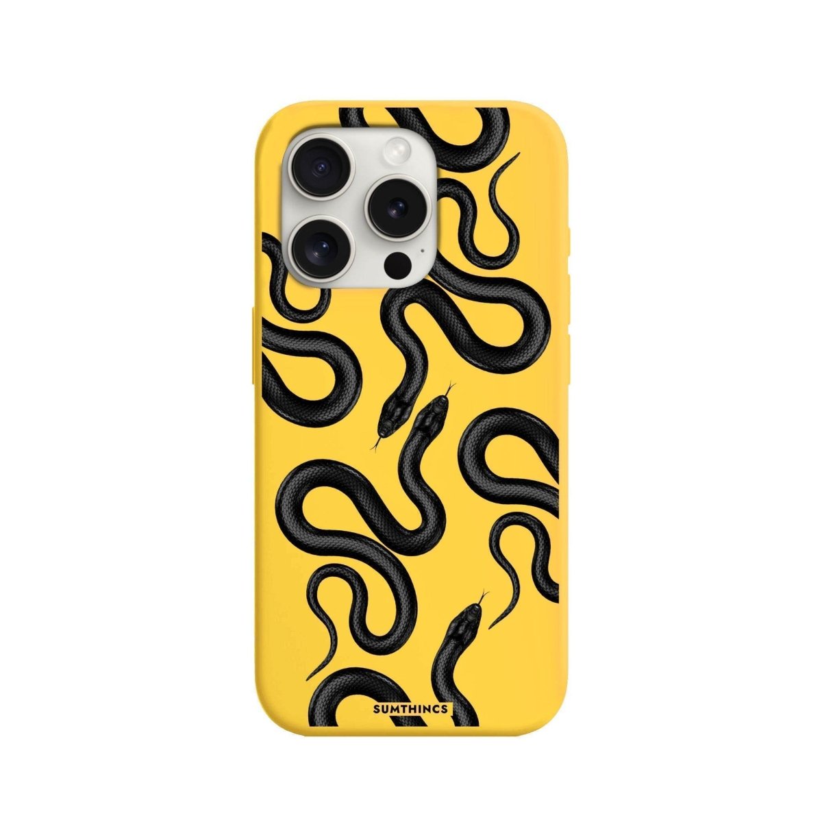 iPhone 7 Plus/8 Plus Snakes Premium Telefon Kılıfı Sarı - SUMTHINCS