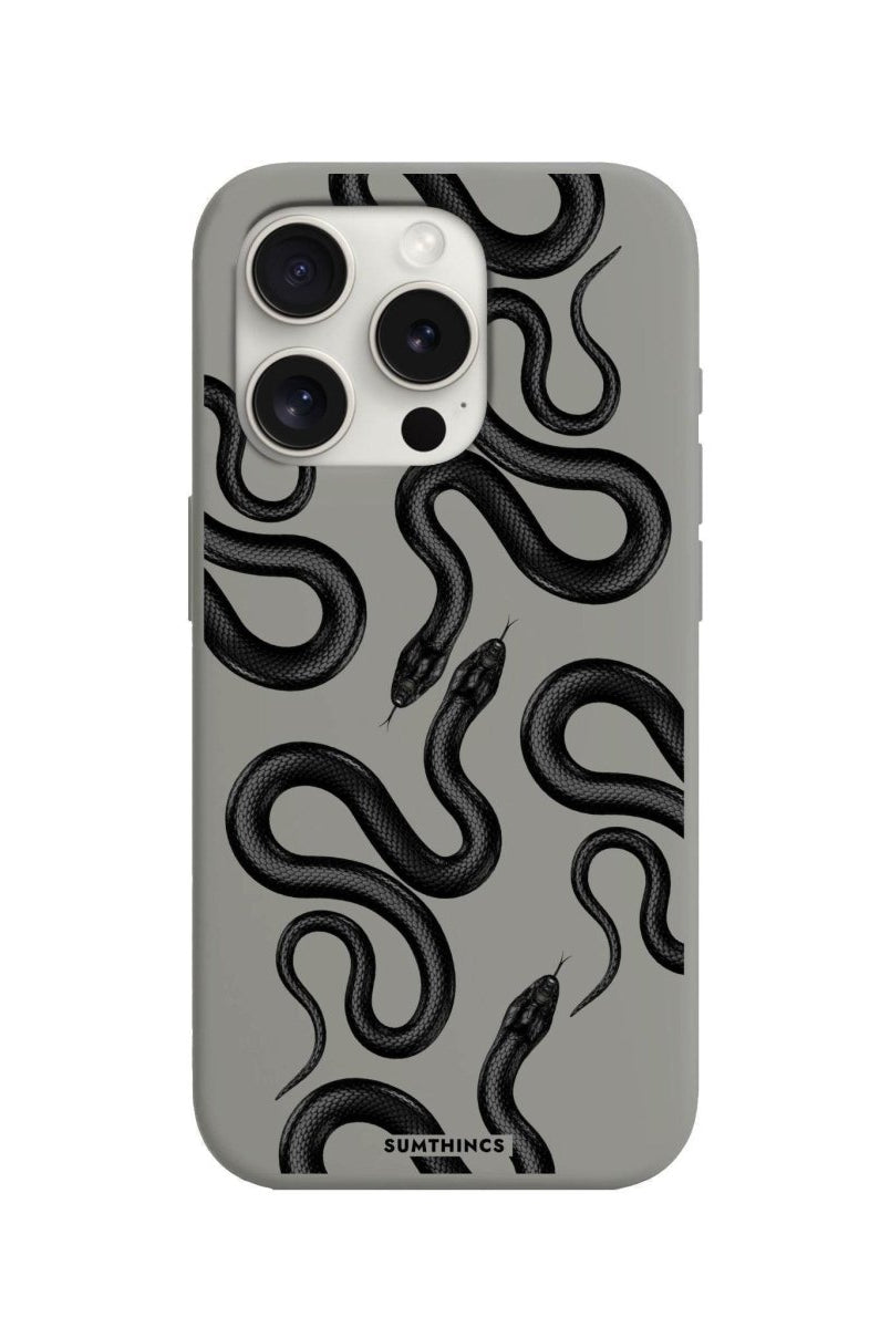 iPhone 7 Plus/8 Plus Snakes Premium Telefon Kılıfı Gri - SUMTHINCS