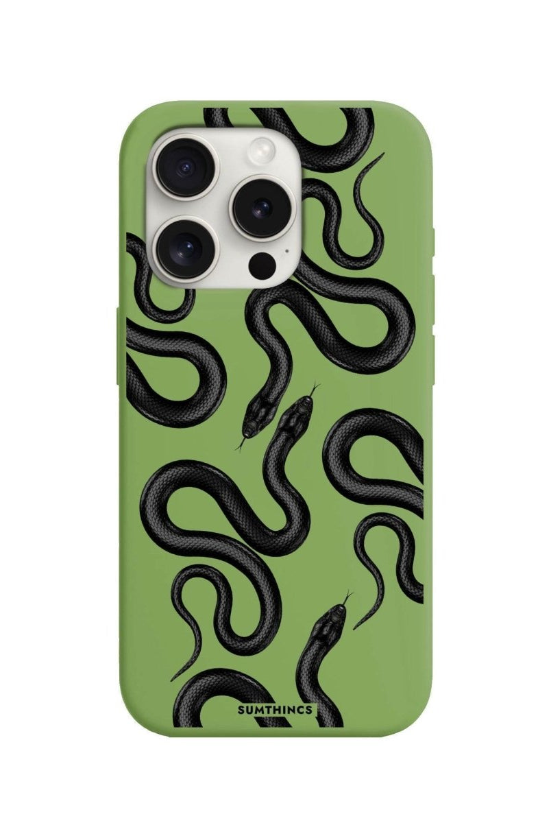 iPhone 7 Plus/8 Plus Snakes Premium Telefon Kılıfı Fıstık Yeşili - SUMTHINCS