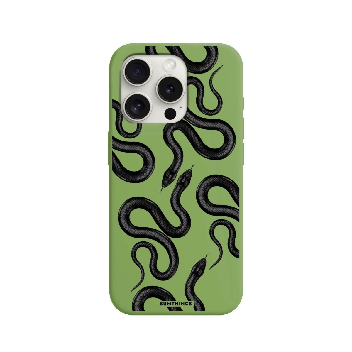 iPhone 7 Plus/8 Plus Snakes Premium Telefon Kılıfı Fıstık Yeşili - SUMTHINCS