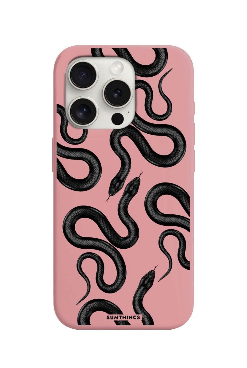 iPhone 7 Plus/8 Plus Snakes Premium Telefon Kılıfı Pembe - SUMTHINCS