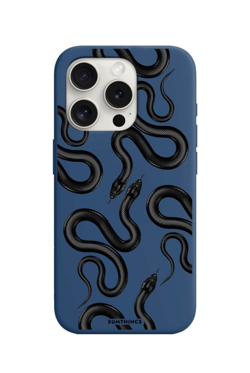 iPhone 7 Plus/8 Plus Snakes Premium Telefon Kılıfı Pasifik Mavi - SUMTHINCS