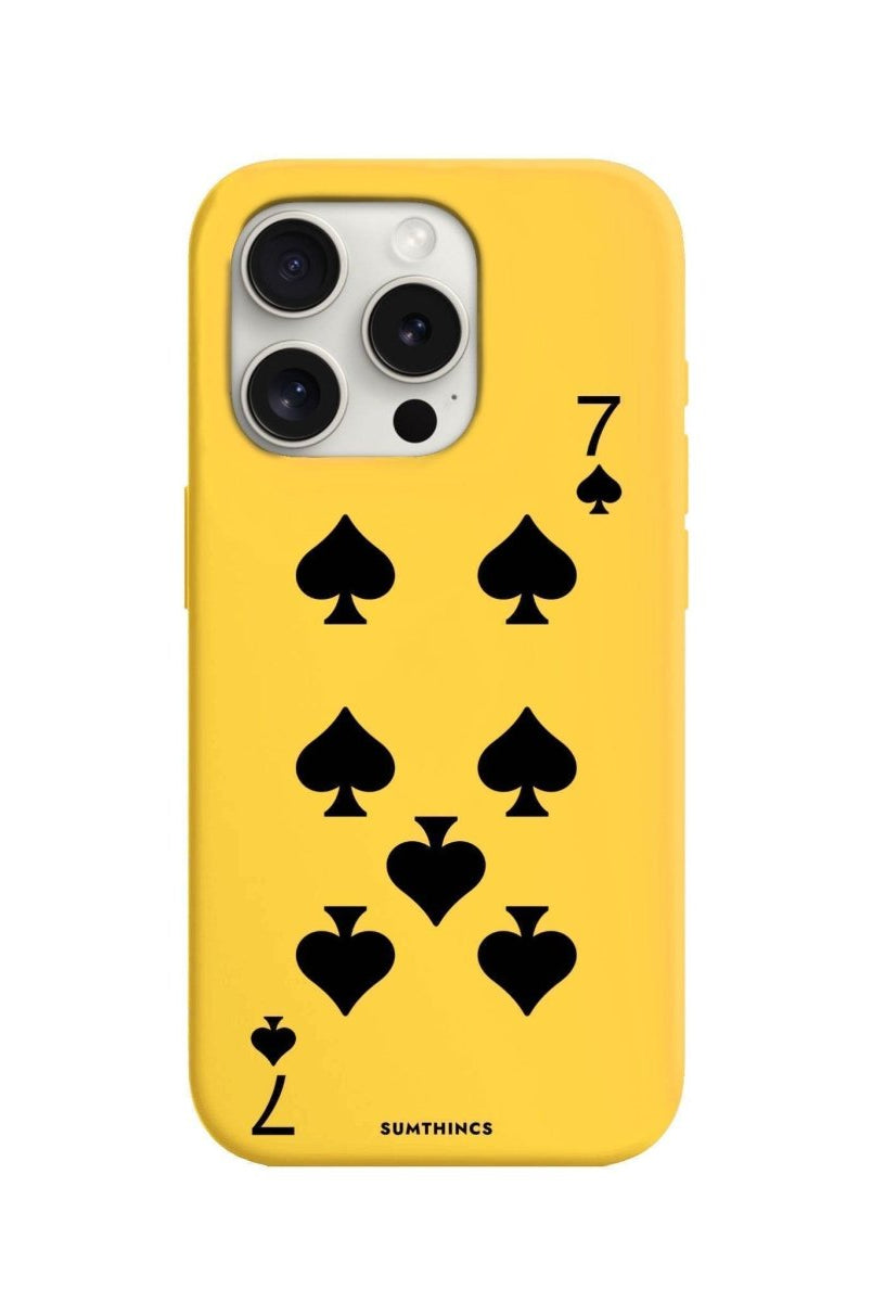 iPhone 7 Plus/8 Plus Spade7 Premium Telefon Kılıfı Sarı - SUMTHINCS
