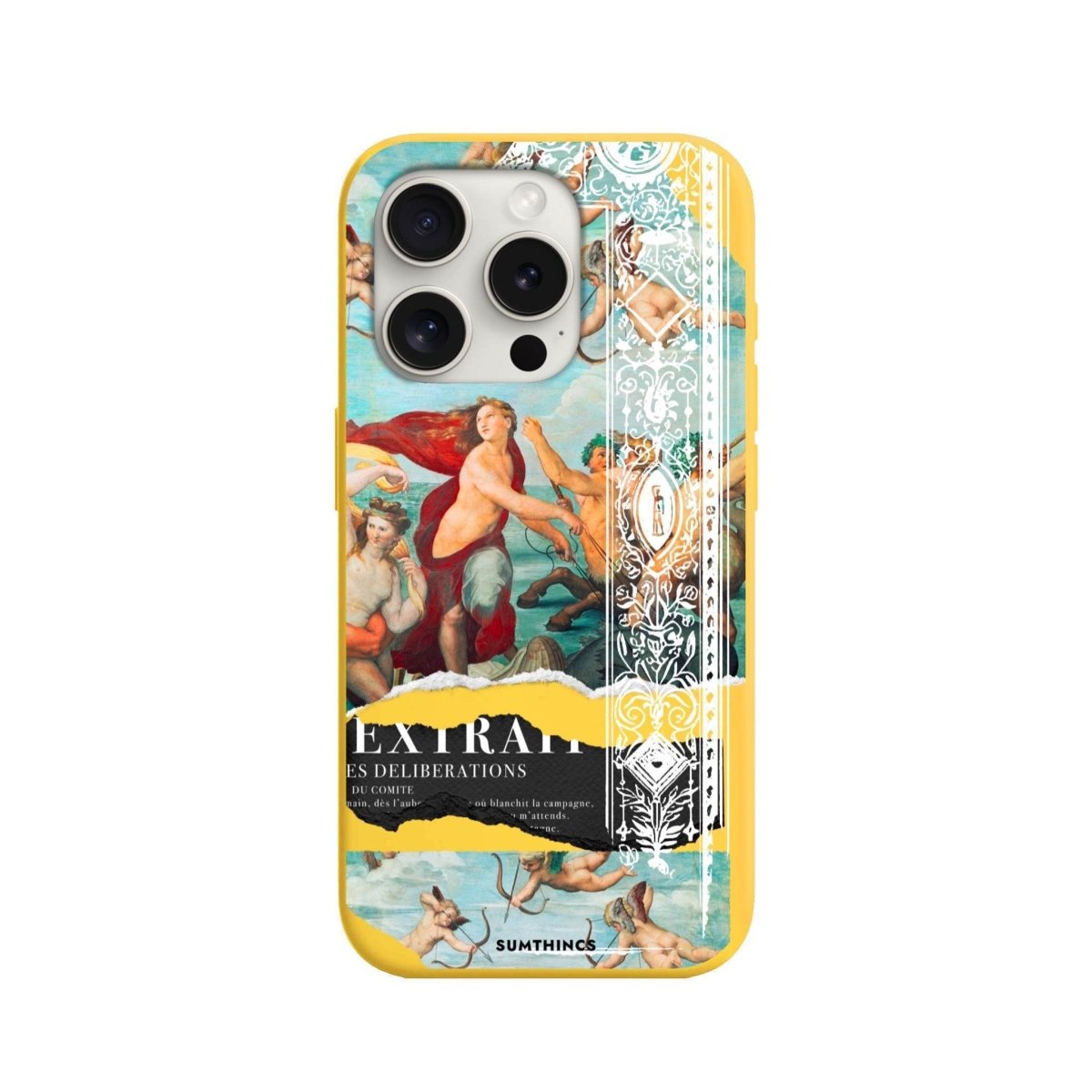 iPhone 7 Plus/8 Plus Triumph of Galatea Premium Telefon Kılıfı Sarı - SUMTHINCS