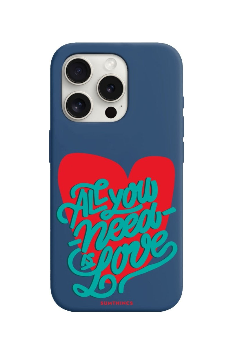 iPhone 7/8/SE 2020 All You Need is Love Premium Telefon Kılıfı Pasifik Mavi - SUMTHINCS