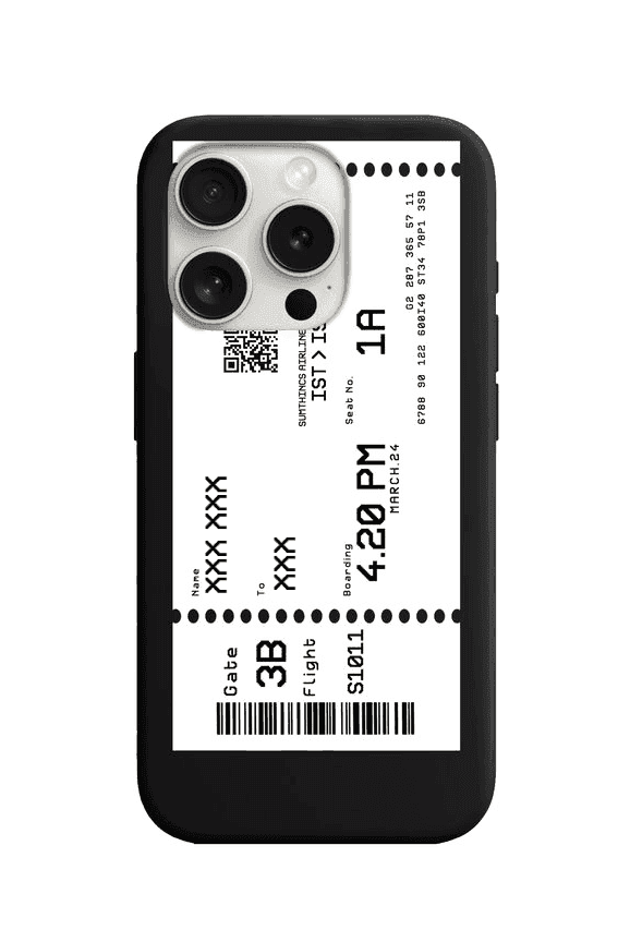 iPhone 7/8/SE 2020 Custom Ticket Kişiye Özel Premium Telefon Kılıfı - SUMTHINCS