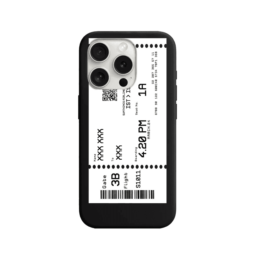 iPhone 7/8/SE 2020 Custom Ticket Kişiye Özel Premium Telefon Kılıfı - SUMTHINCS