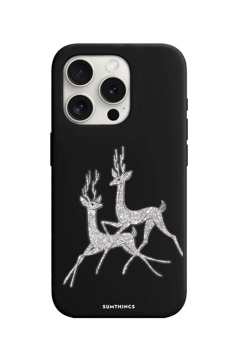 iPhone 7/8/SE 2020 Disco Deers Premium Telefon Kılıfı Siyah - SUMTHINCS