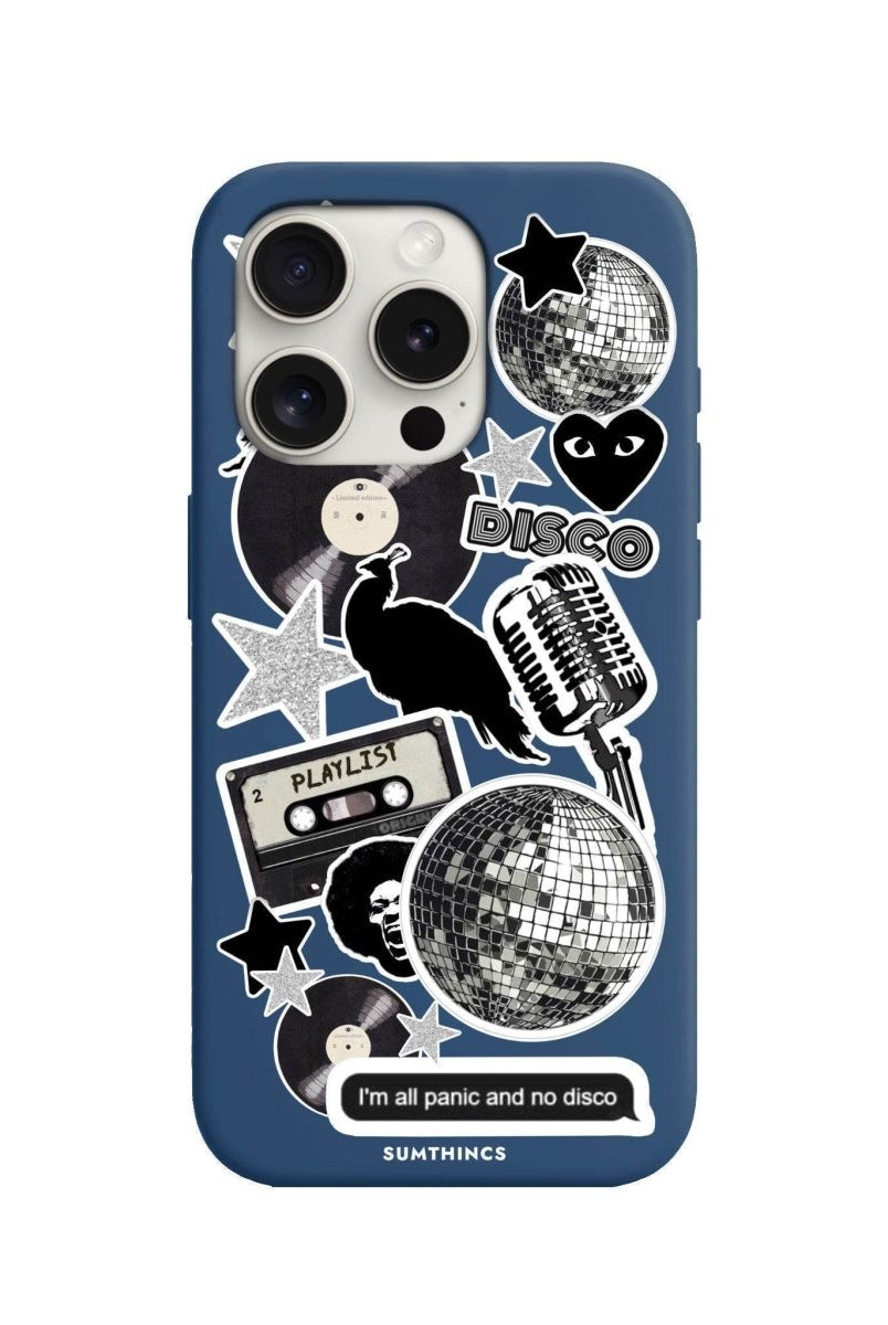 iPhone 7/8/SE 2020 Disco Stickers Premium Telefon Kılıfı Pasifik Mavi - SUMTHINCS