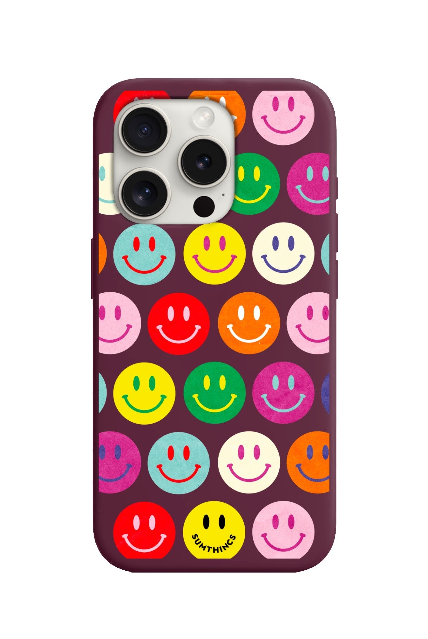 iPhone 7/8/SE 2020 Miles of Smiles Premium Telefon Kılıfı Bordo - SUMTHINCS