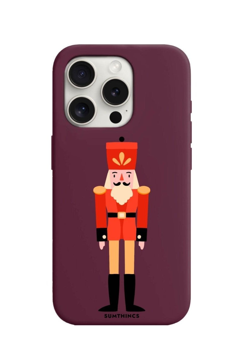 iPhone 7/8/SE 2020 Nutcracker Premium Telefon Kılıfı Bordo - SUMTHINCS