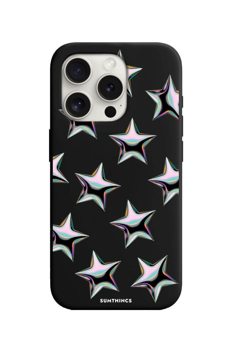 iPhone 7/8/SE 2020 Stars Premium Telefon Kılıfı Siyah - SUMTHINCS