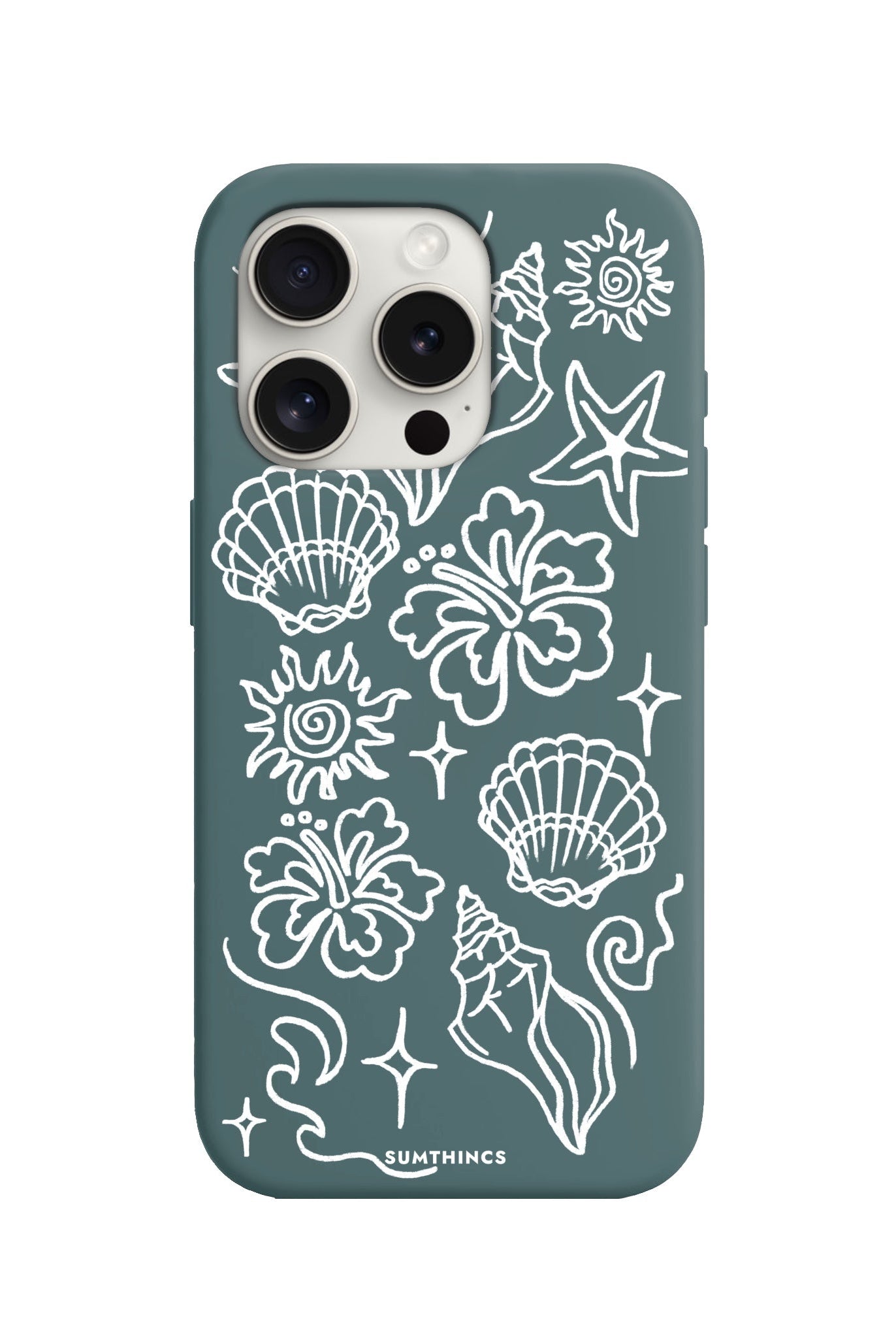 iPhone 7/8/SE 2020 Summer Sketch Premium Telefon Kılıfı Kaktüs Yeşili - SUMTHINCS