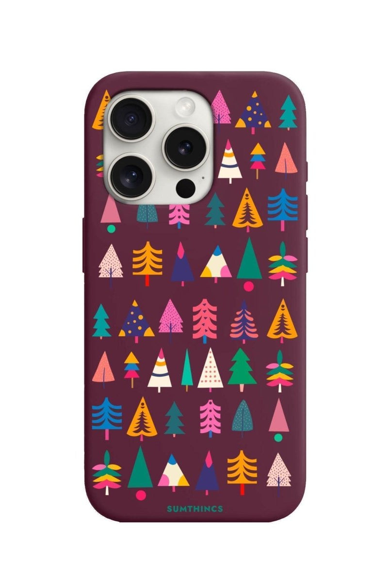 iPhone 7/8/SE 2020 Tiny Forest Premium Telefon Kılıfı Bordo - SUMTHINCS