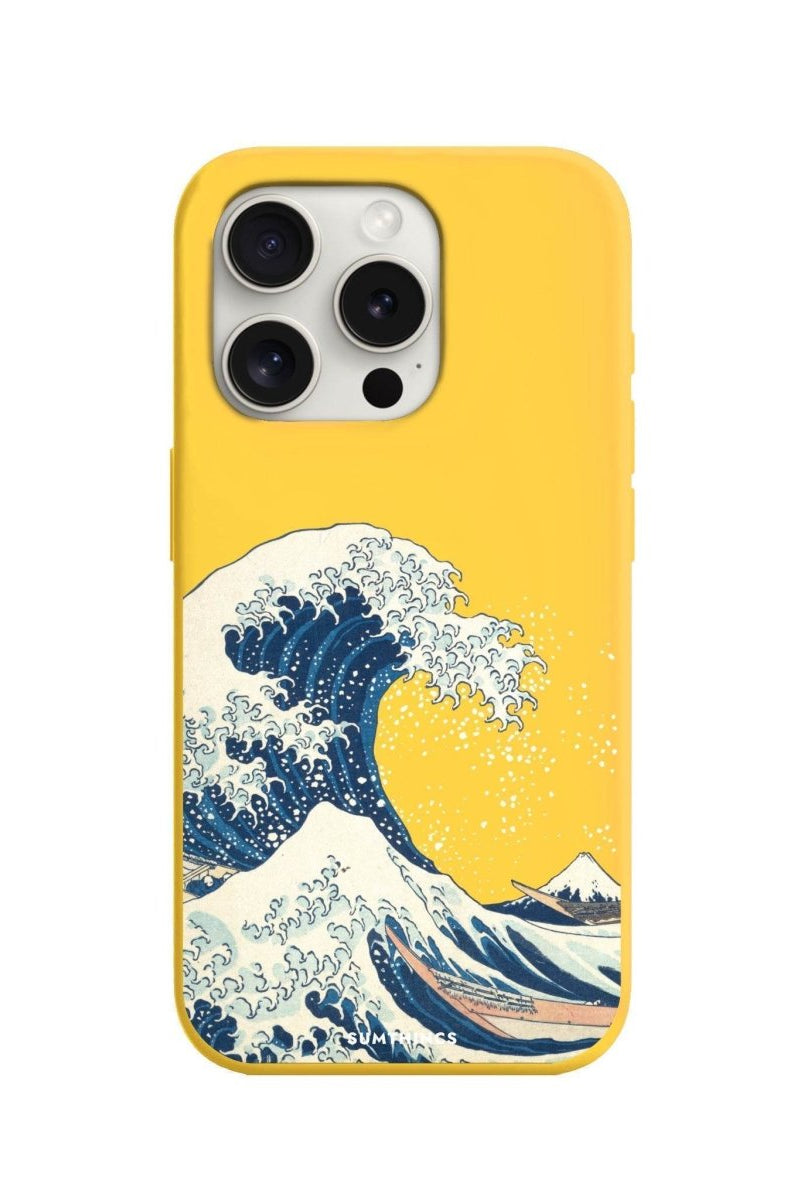 iPhone 7/8/SE 2020 Waves Premium Telefon Kılıfı Sarı - SUMTHINCS