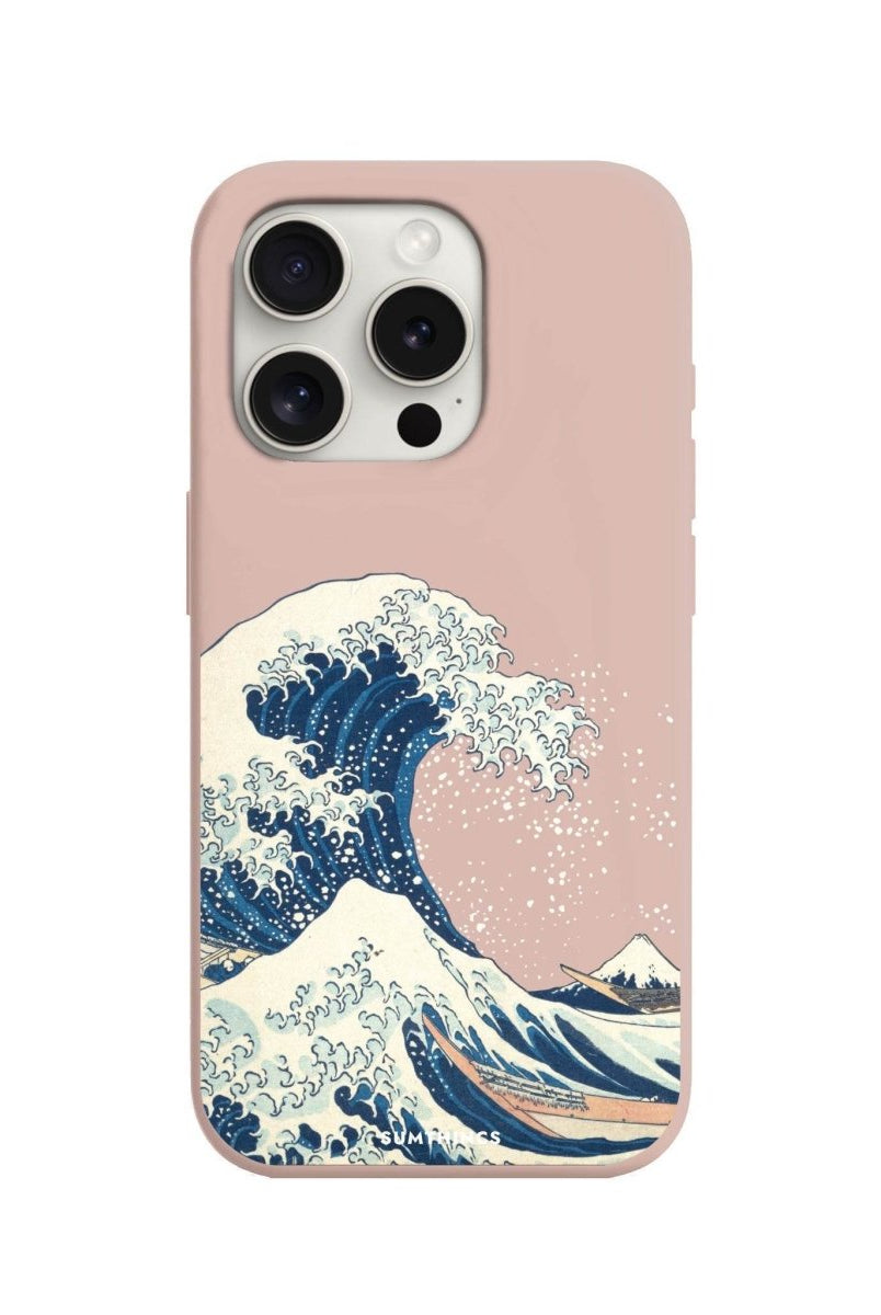 iPhone 7/8/SE 2020 Waves Premium Telefon Kılıfı Bej - SUMTHINCS