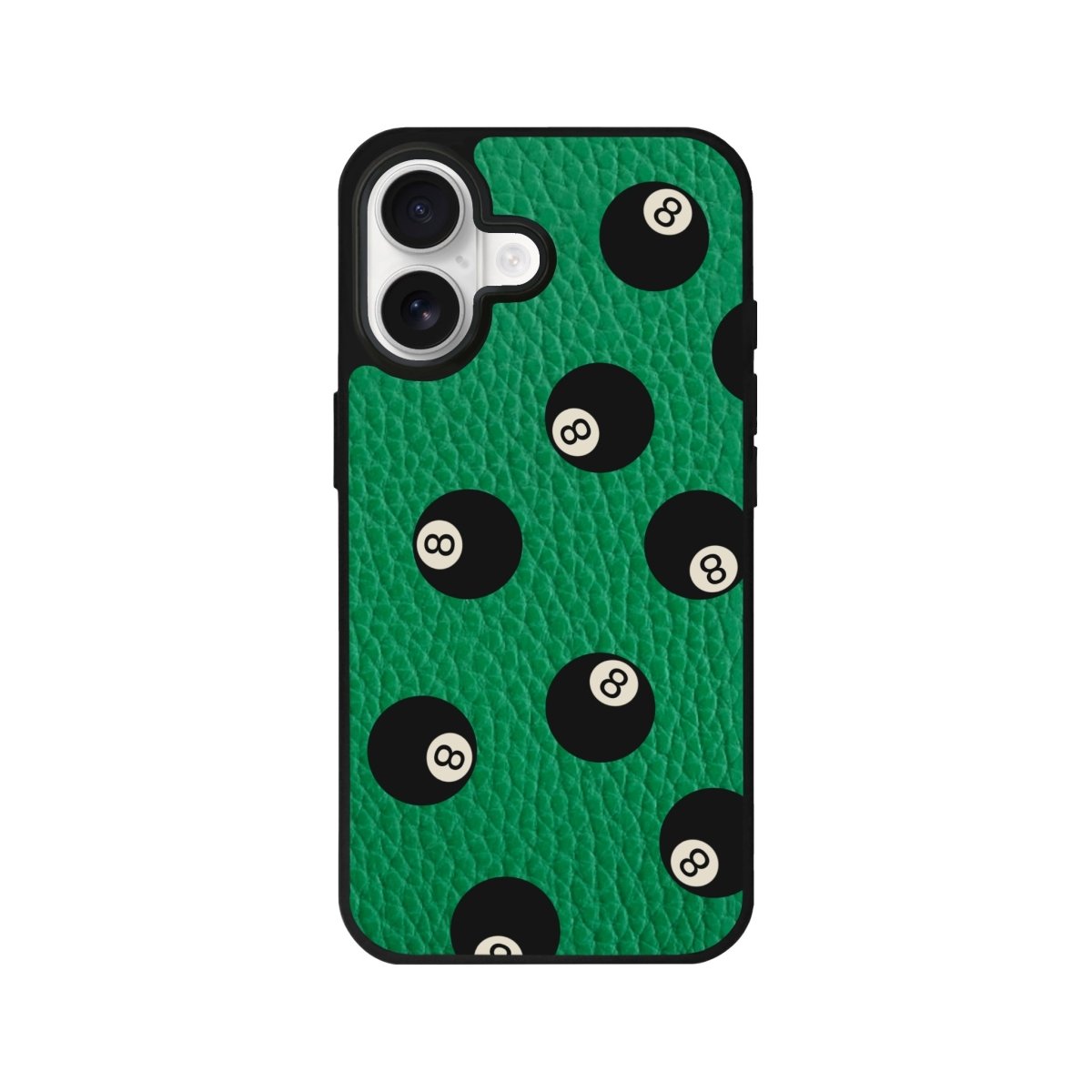 iPhone 8Ball Leather Deri Telefon Kılıfı Yeşil - Sumthincs