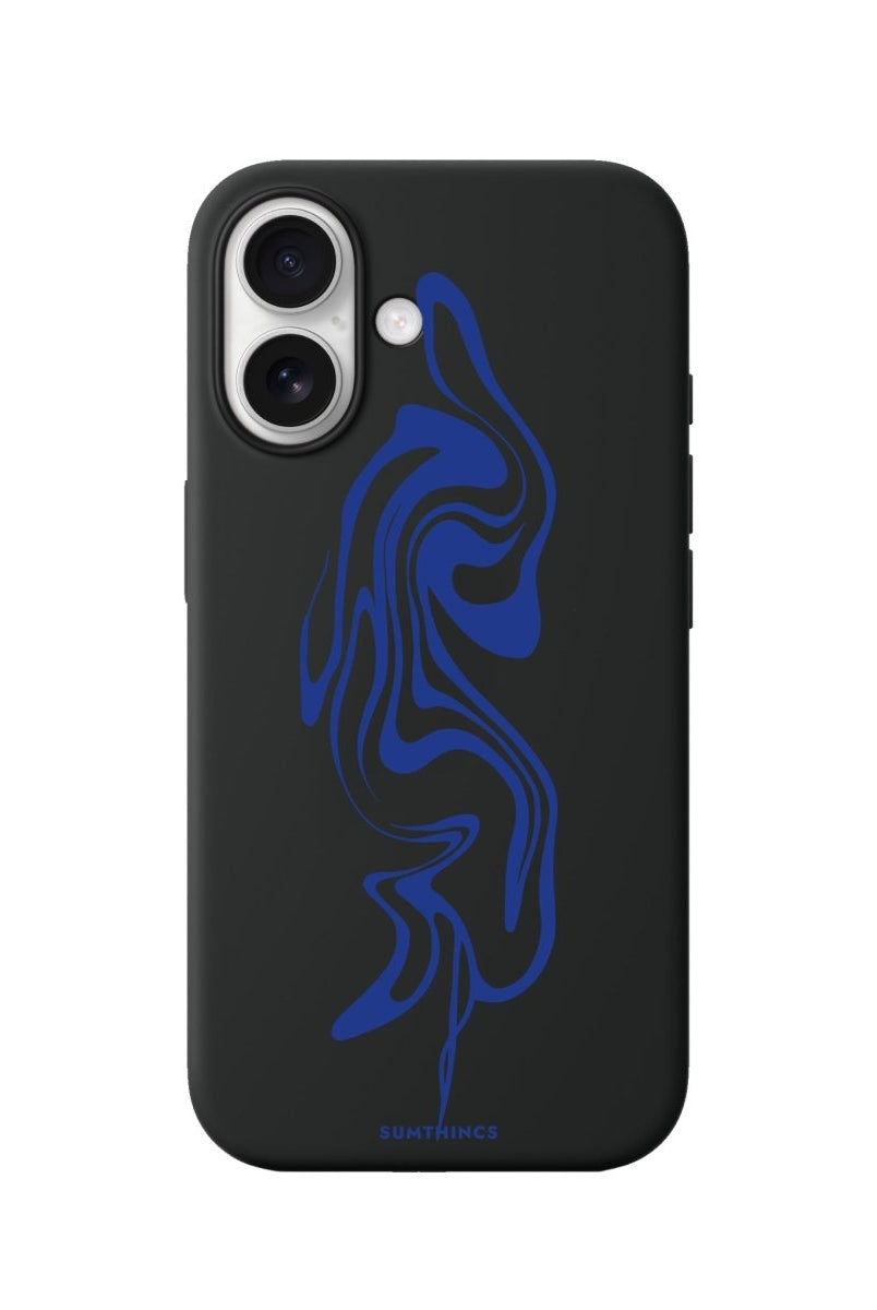 iPhone Abstract Ink Premium Telefon Kılıfı Siyah - Sumthincs