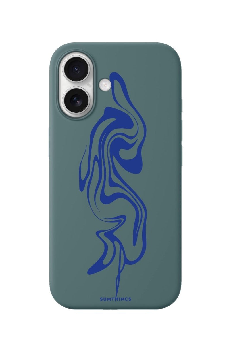 iPhone Abstract Ink Premium Telefon Kılıfı Kaktüs Yeşili - Sumthincs