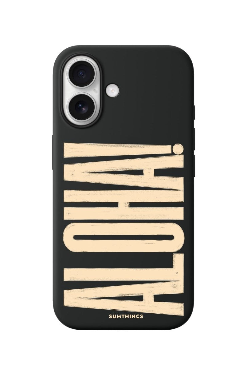 iPhone ALOHA Premium Telefon Kılıfı Siyah - Sumthincs