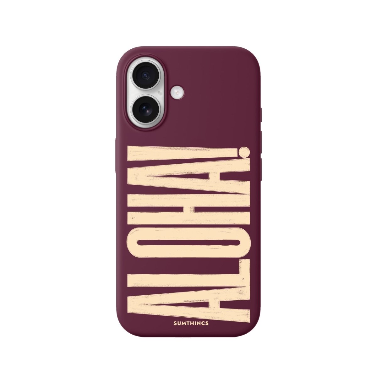 iPhone ALOHA Premium Telefon Kılıfı Bordo - Sumthincs