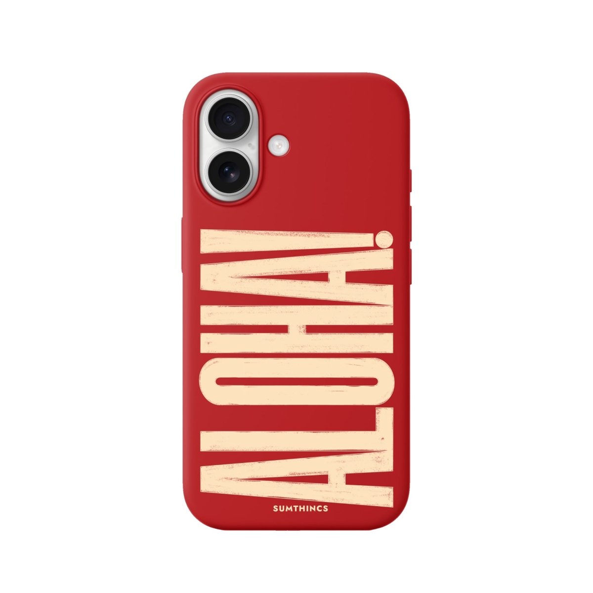 iPhone ALOHA Premium Telefon Kılıfı Kırmızı - Sumthincs