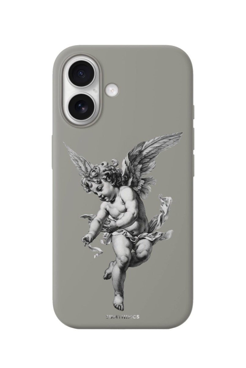 iPhone Angel Premium Telefon Kılıfı Gri - Sumthincs