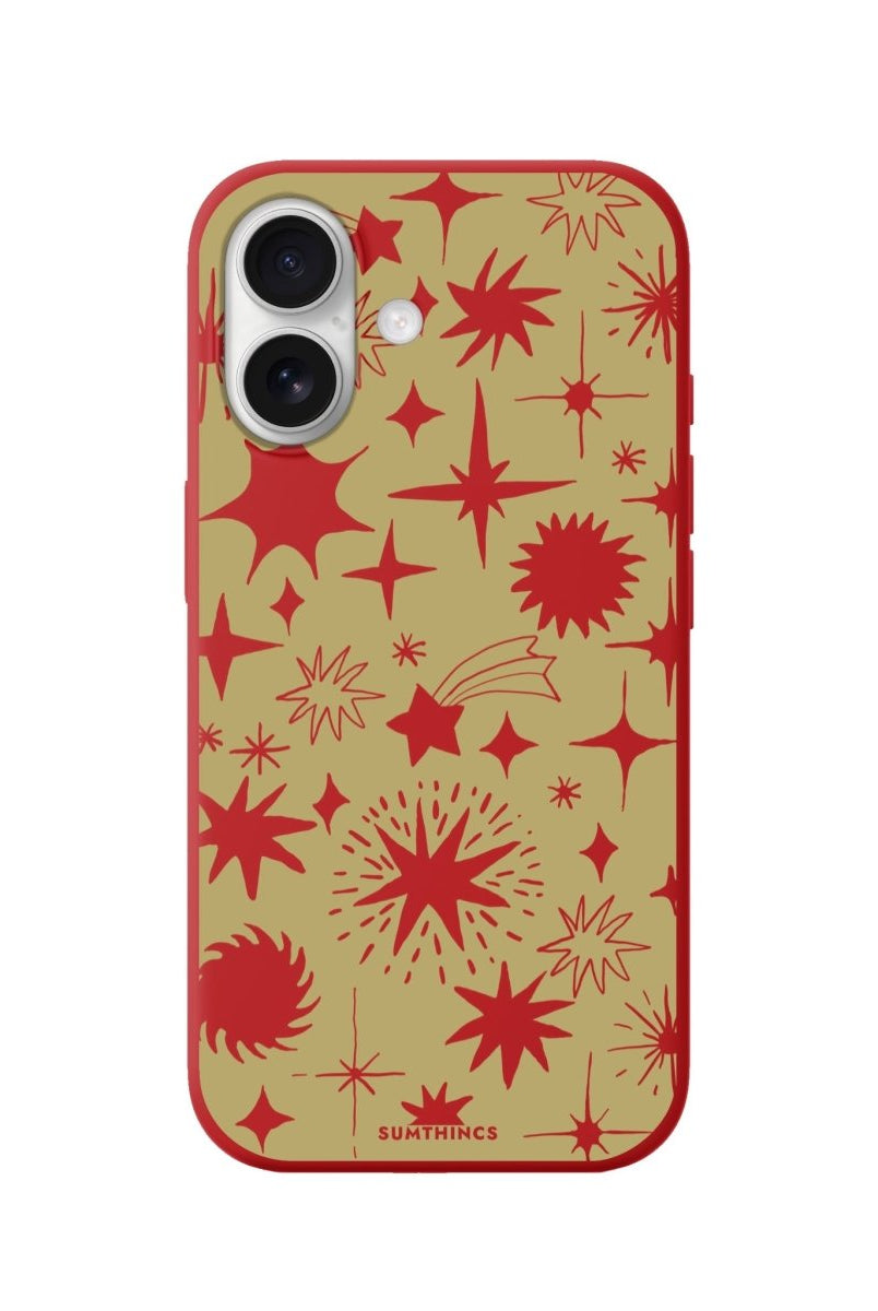 iPhone Aurora Dust Premium Telefon Kılıfı Kırmızı - Sumthincs