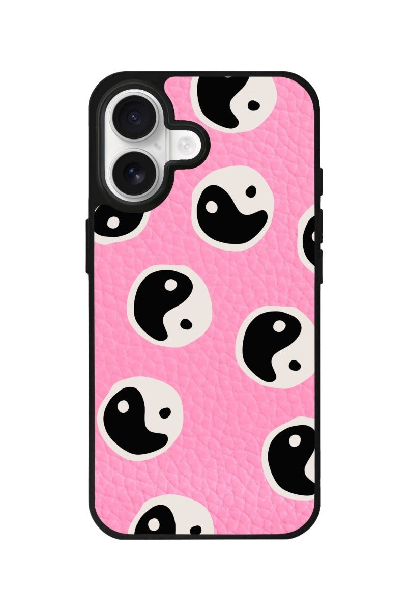 iPhone Balance Leather Deri Telefon Kılıfı Pembe - Sumthincs