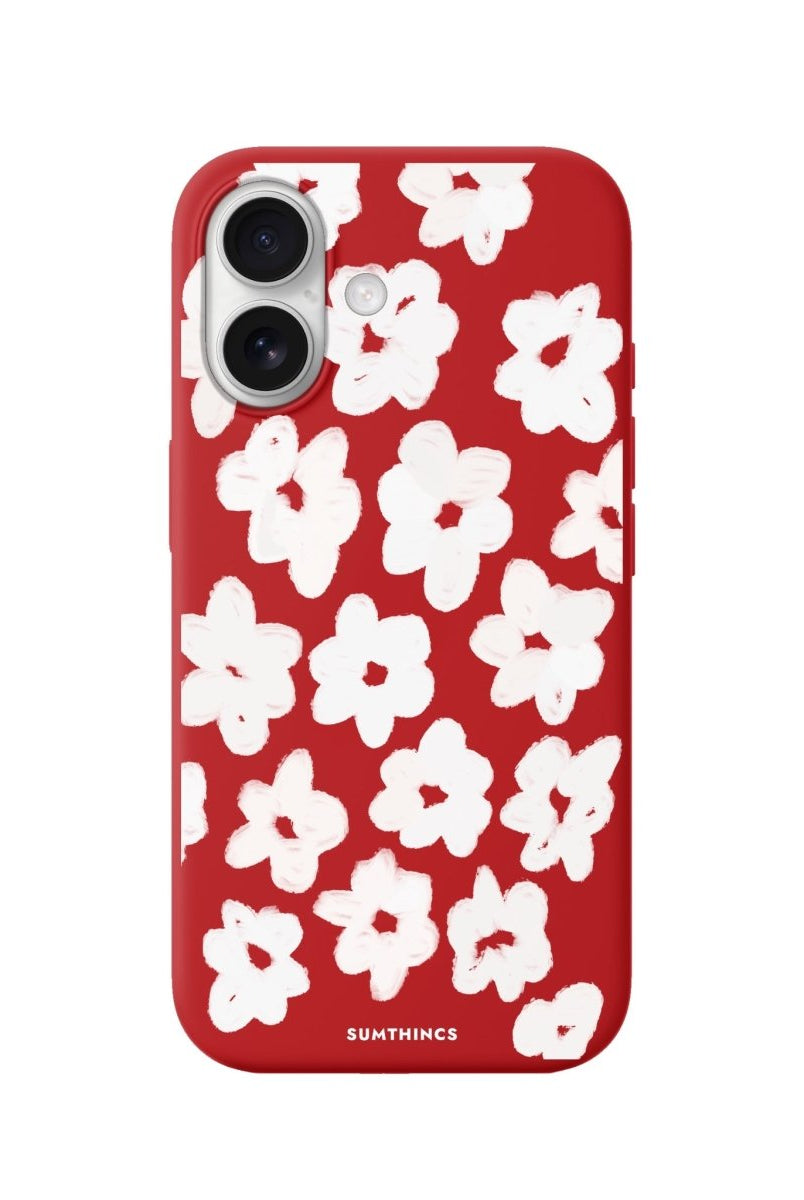 iPhone Blossoms Premium Telefon Kılıfı Kırmızı - Sumthincs