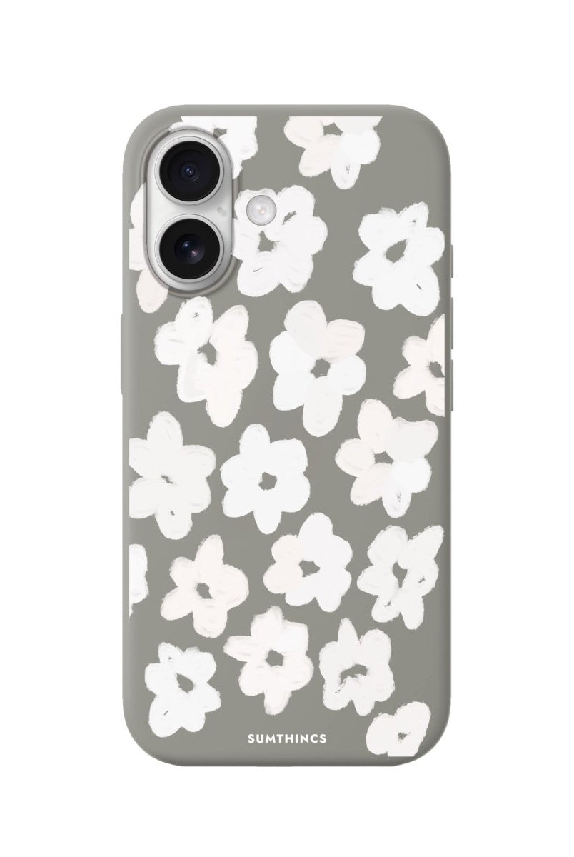 iPhone Blossoms Premium Telefon Kılıfı Gri - Sumthincs