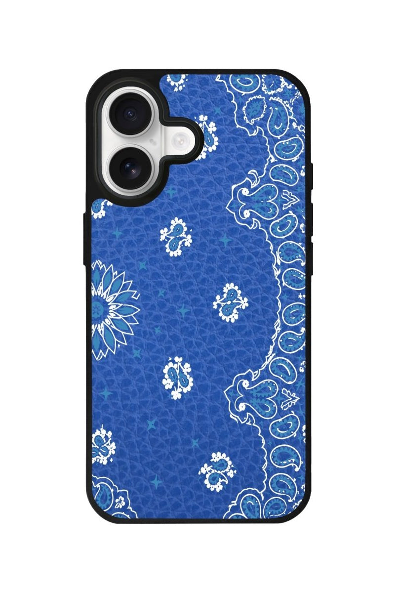 iPhone Blue Rodeo Leather Deri Telefon Kılıfı Mavi - Sumthincs