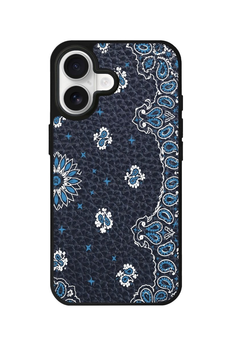 iPhone Blue Rodeo Leather Deri Telefon Kılıfı Pasifik Mavi - Sumthincs